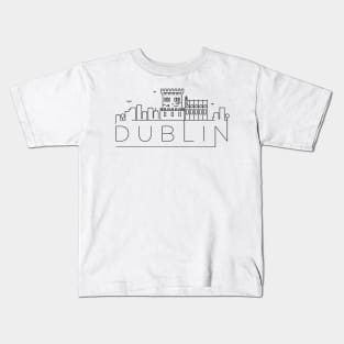 Dublin Minimal Skyline Kids T-Shirt